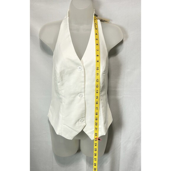 Belle Poque Womens Medium Halter Tuxedo Top Elegant Retro - Picture 3 of 8